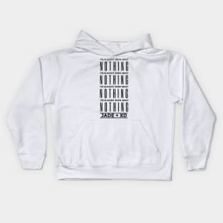 The Blackest Show About Nothing Kids Hoodie